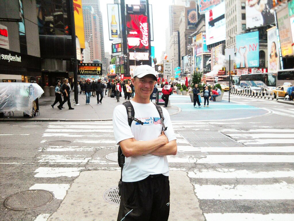 Jeff Grabosky in Times Square