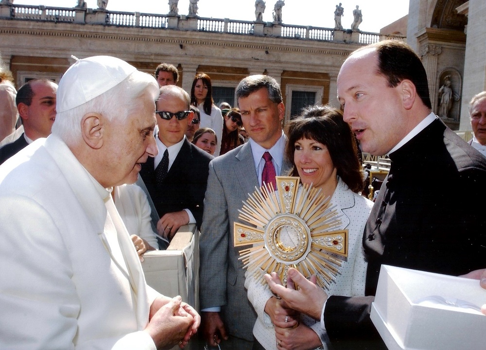 Rev Msgr Nalty and Pope Benedict
